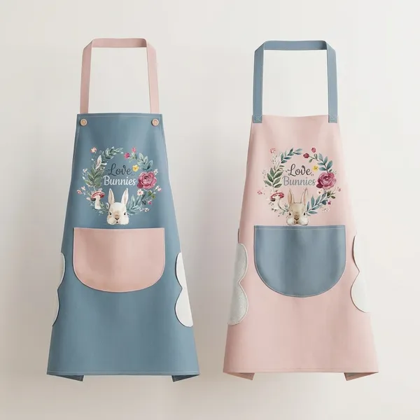 Pink_And_Blue_Cotton_Kitchen_Pocket_Apron_(Pack_Of_2)