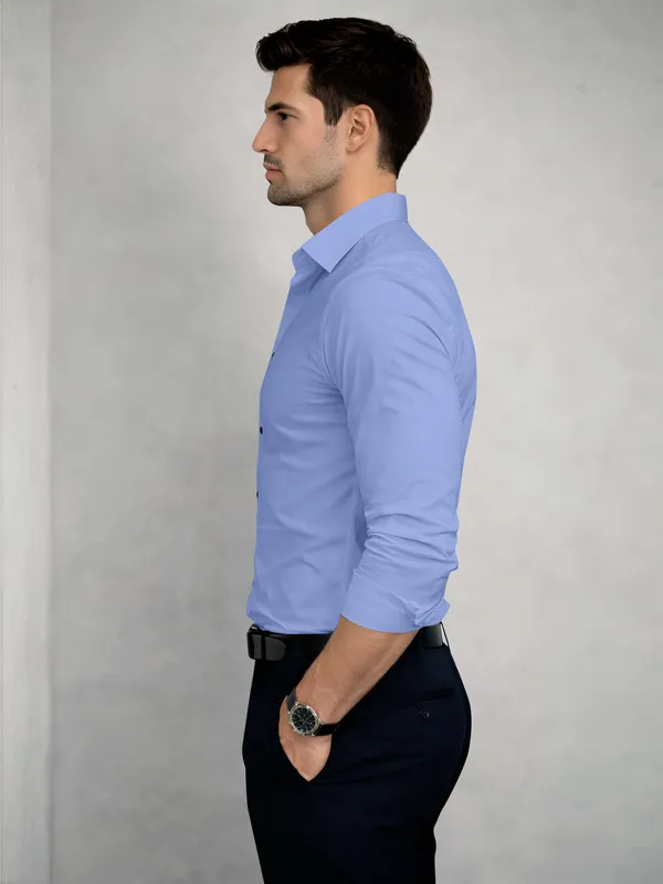 Lavender_Cotton_Blend_Slim_Fit_Shirt_Men