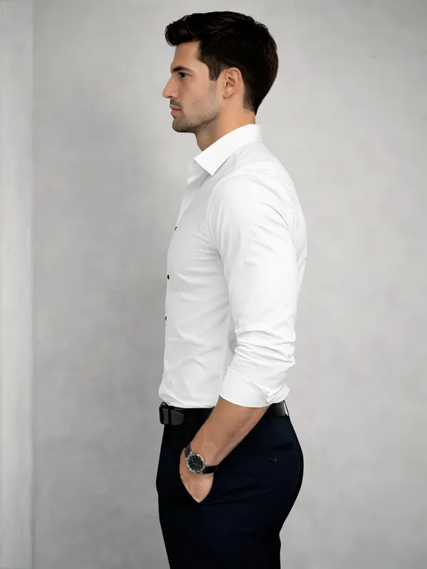 White_Cotton_Blend_Slim_Fit_Shirt_Men