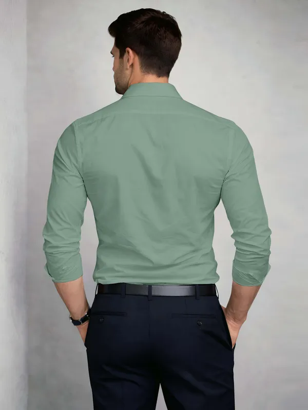 Sage_Green_Cotton_Blend_Slim_Fit_Shirt_Men