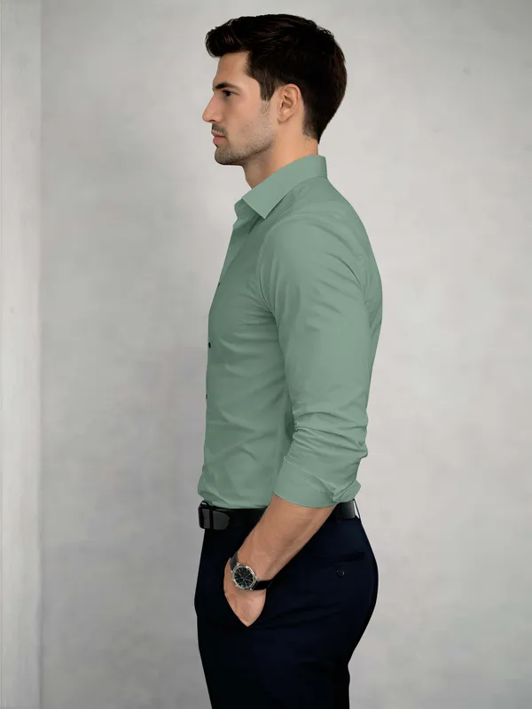 Sage_Green_Cotton_Blend_Slim_Fit_Shirt_Men