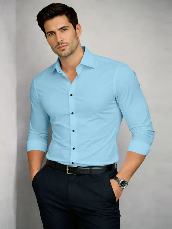 Sky_Blue_Cotton_Blend_Slim_Fit_Shirt_Men