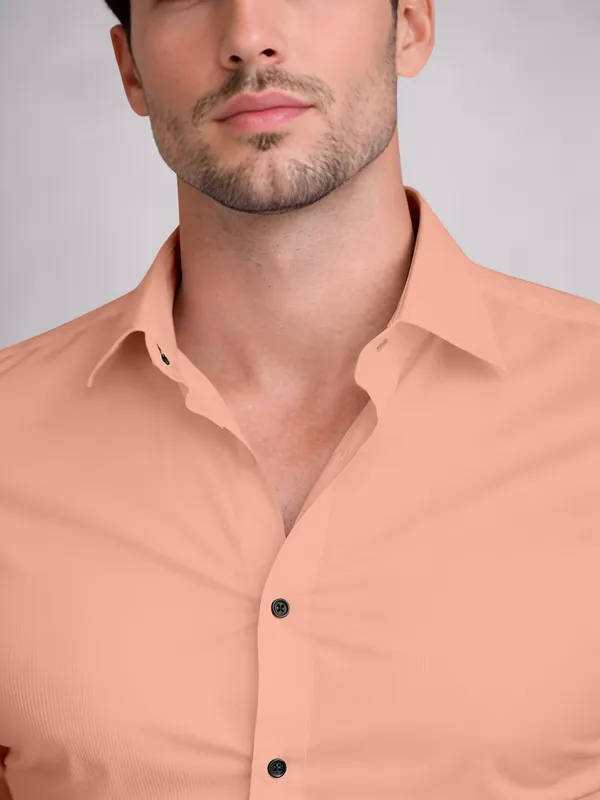 Peach_Cotton_Blend_Slim_Fit_Shirt_Men