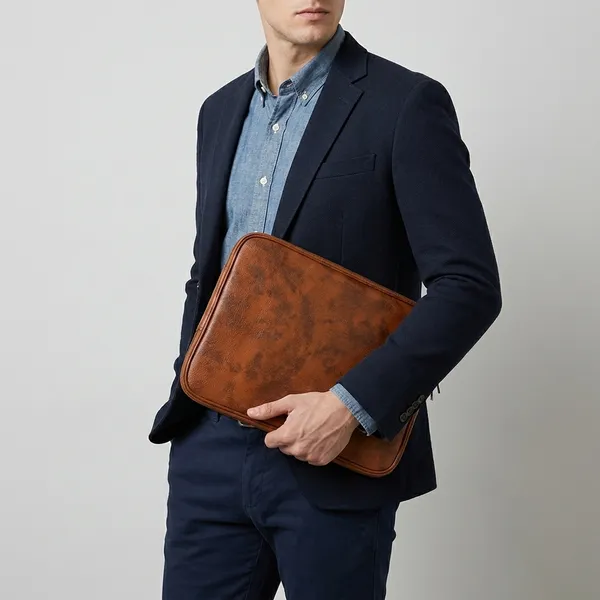 Brown_Premium_Leather_Laptop_Sleeve_With_Slim_Profile_And_Full-Perimeter_Zipper_For_Unisex