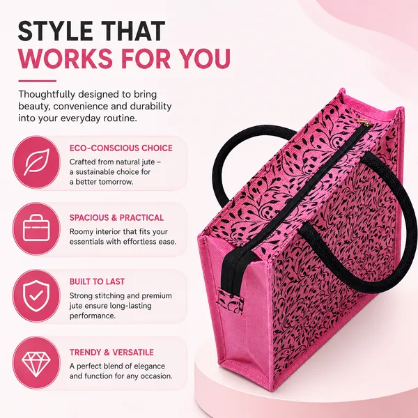 Printed_Pink_Designer_Jute_Bag