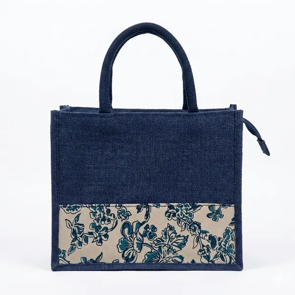 Dark_Blue_Designer_Jute_Bag_with_Kalamkari