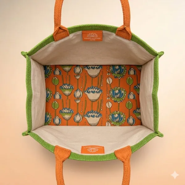 Light_Green_Designer_Jute_Bag_with_Kalamkari