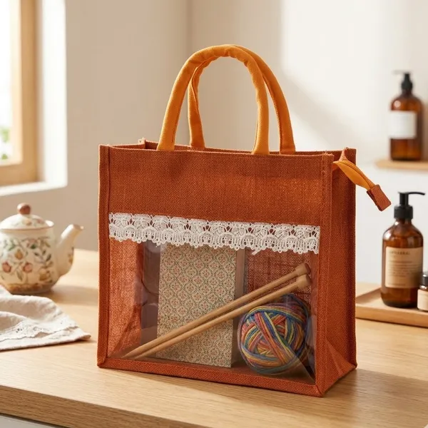 Orange_Jute_Bag_with_Lace