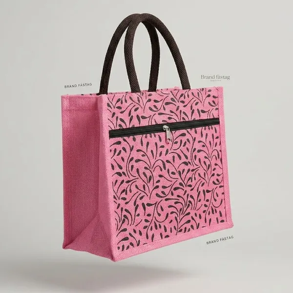 Printed_Pink_Designer_Jute_Bag