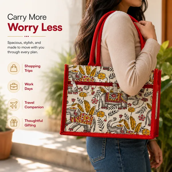 Printed_Red_Designer_Jute_Bag