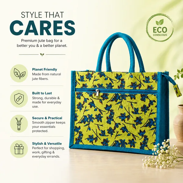 Printed_Green_Designer_Jute_Bag