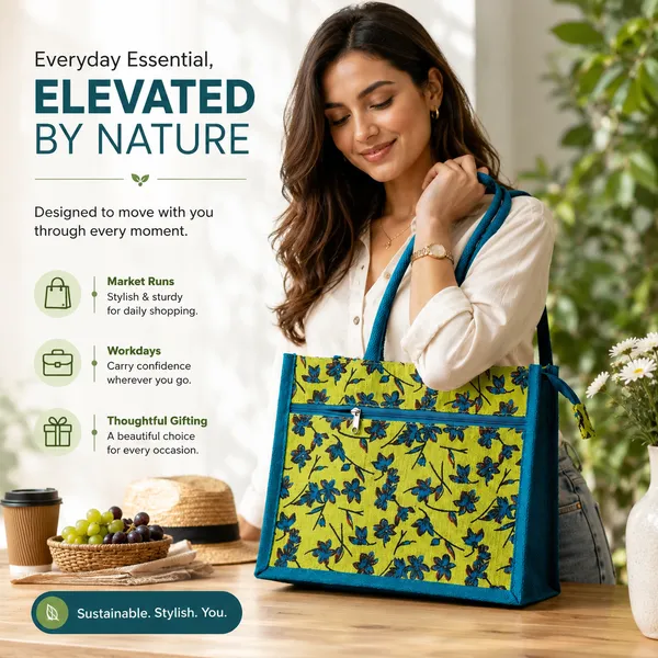 Printed_Green_Designer_Jute_Bag