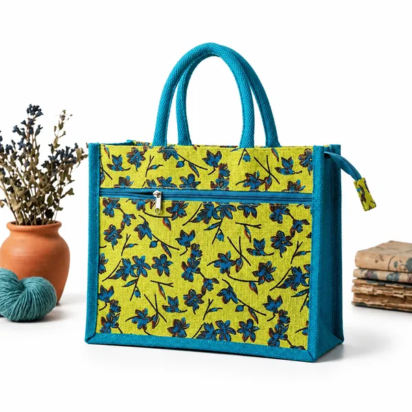 Printed_Green_Designer_Jute_Bag