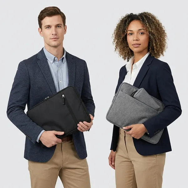 Grey_And_Black_Premium_Heather_Laptop_With_Accessory_Pouch_Sleeve_For_Unisex_(Pack_Of_3)