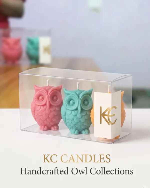 Handcrafted_Owl_Shaped_Decorative_Candle_3_Pcs