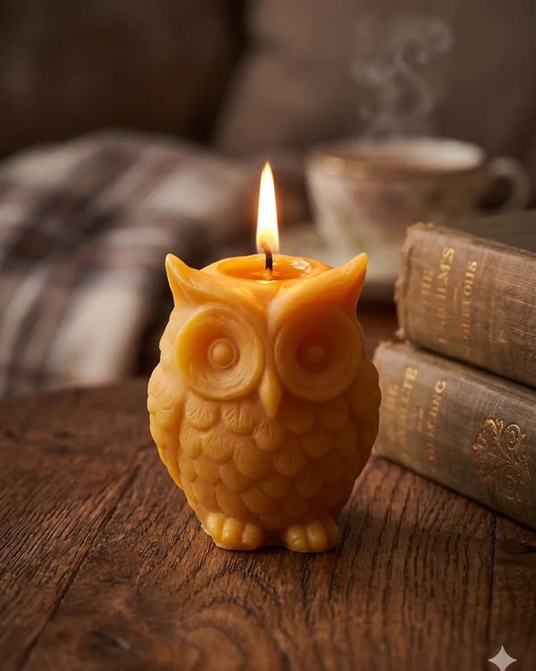 Handcrafted_Owl_Shaped_Decorative_Candle_3_Pcs
