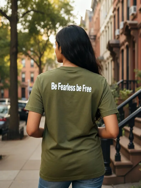 Olive_(Be_Fearless_Be_Free)_180_Gsm_Poly_Cotton_Half_Sleeve_T-Shirt