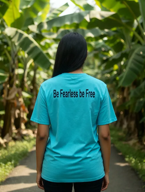 Sky_Blue_(Be_Fearless_Be_Free)_180_Gsm_Poly_Cotton_Half_Sleeve_T-Shirt