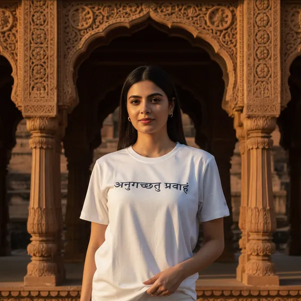 White_(Be_Fearless_Be_Free)_180_Gsm_Poly_Cotton_Half_Sleeve_T-Shirt