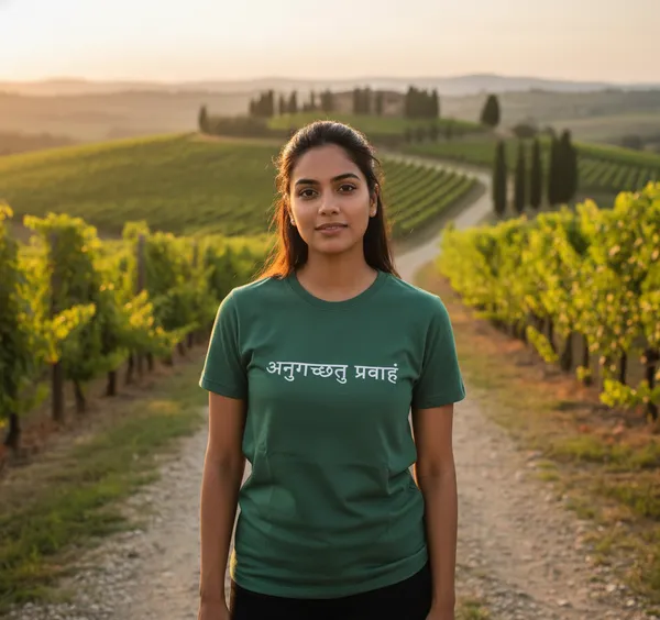Bottle_Green_(Go_With_The_Flow)_180_Gsm_Poly_Cotton_Half_Sleeve_T-Shirt