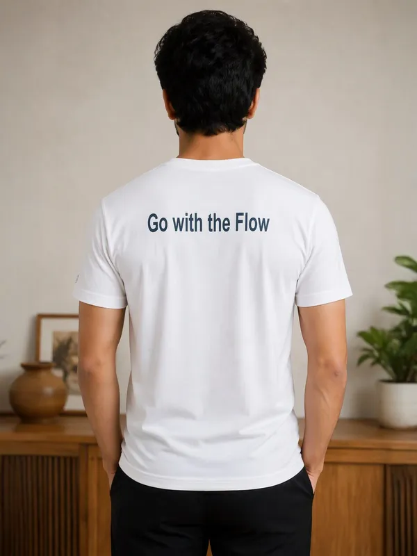 White_(Go_With_The_Flow)_180_Gsm_Poly_Cotton_Half_Sleeve_T-Shirt