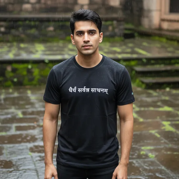 Black_(Patience_Is_The_Key)_180_Gsm_Poly_Cotton_Half_Sleeve_T-Shirt