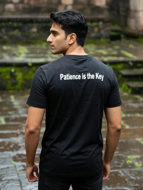 Black_(Patience_Is_The_Key)_180_Gsm_Poly_Cotton_Half_Sleeve_T-Shirt