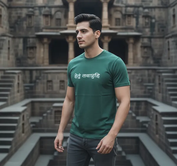 Bottle_Green_(Find_Your_Purpose)_180_Gsm_Poly_Cotton_Half_Sleeve_T-Shirt