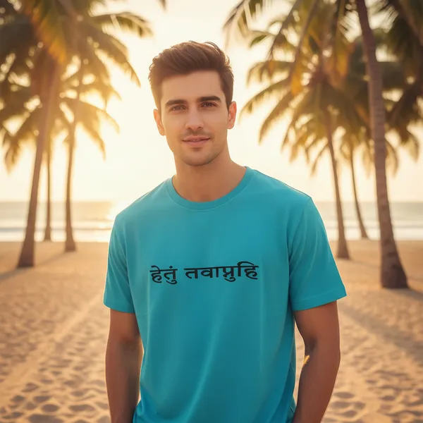 Sky_Blue_(Find_Your_Purpose)_180_Gsm_Poly_Cotton_Half_Sleeve_T-Shirt