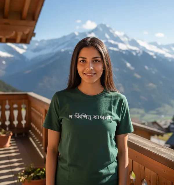 Bottle_Green_(Nothing_Is_Eternal)_180_Gsm_Poly_Cotton_Half_Sleeve_T-Shirt