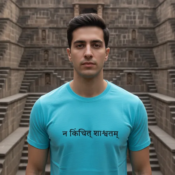 Sky_Blue_(Nothing_Is_Eternal)_180_Gsm_Poly_Cotton_Half_Sleeve_T-Shirt
