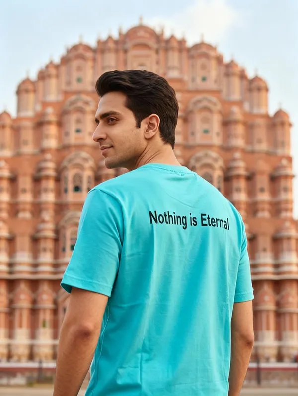 Sky_Blue_(Nothing_Is_Eternal)_180_Gsm_Poly_Cotton_Half_Sleeve_T-Shirt
