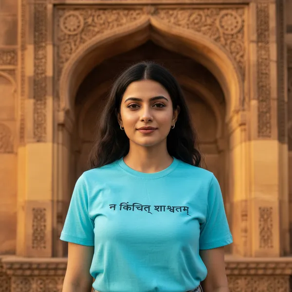Sky_Blue_(Nothing_Is_Eternal)_180_Gsm_Poly_Cotton_Half_Sleeve_T-Shirt