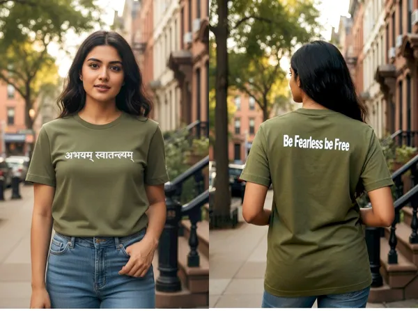 Olive_(Be_Fearless_Be_Free)_180_Gsm_Poly_Cotton_Half_Sleeve_T-Shirt
