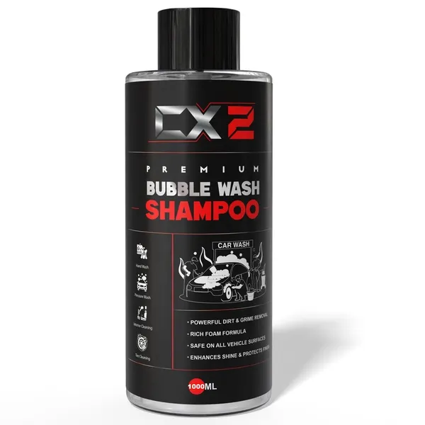 Cx2_Car_Wash_Shampoo_1_Litre_|_High_Foam_Car_Cleaning_Shampoo_|_Ph_Neutral_Formula_|_Removes_Tough_Dirt_&_Road_Grime_|_Safe_On_Car_Paint_Wax_&_All_Vehicle_Surfaces