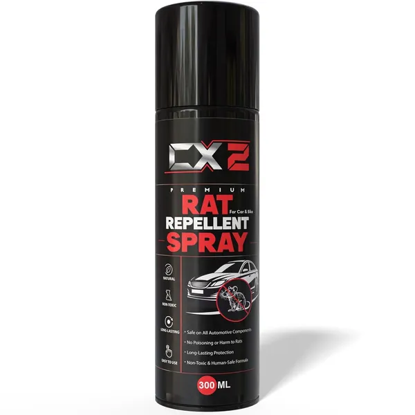 Cx2_Rat_Repellent_Spray_For_Cars_300Ml_|_Human_Safe_No-Kill_Rat_Repellent_Spray_|_2X_Advanced_Rodent_Protection_Formula_|_Protects_Car_Wires_&_Engine_|_Easy_Spray_Nozzle_For_Cars_&_Bikes