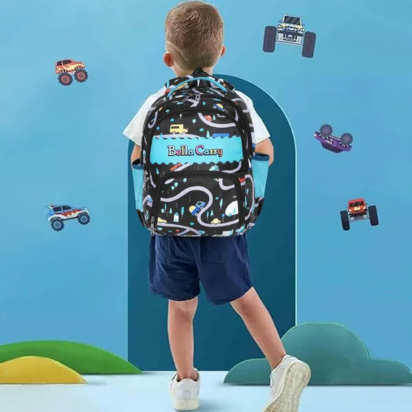 Black_Polyurethane_Zipper_School_Backpack_For_Girls