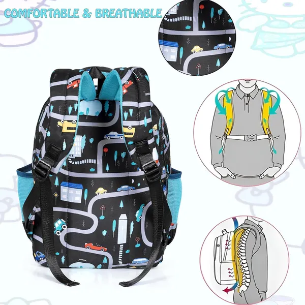 Black_Polyurethane_Zipper_School_Backpack_For_Girls