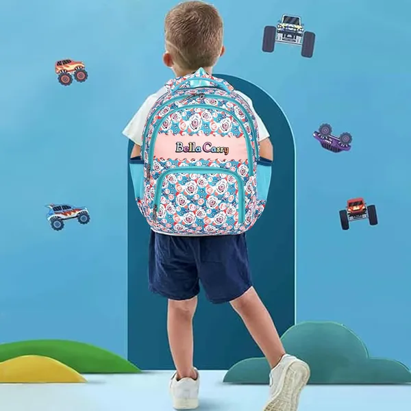 Blue_Polyurethane_Zipper_School_Backpack_For_Girls