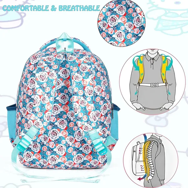 Blue_Polyurethane_Zipper_School_Backpack_For_Girls