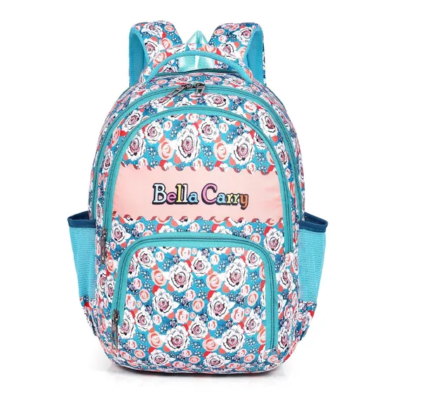 Blue_Polyurethane_Zipper_School_Backpack_For_Girls