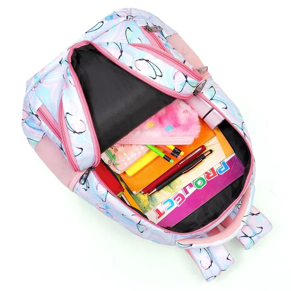 Purple_Polyurethane_Zipper_School_Backpack_For_Girls