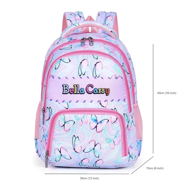 Purple_Polyurethane_Zipper_School_Backpack_For_Girls