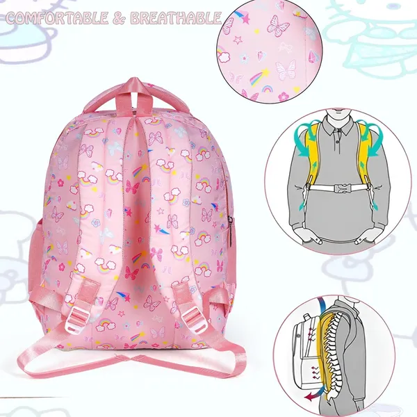 Pink_Polyurethane_Zipper_School_Backpack_For_Girls