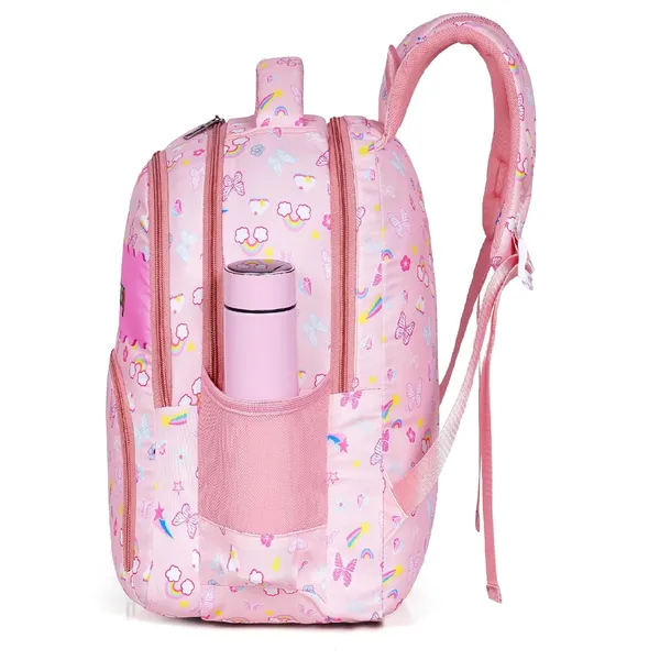 Pink_Polyurethane_Zipper_School_Backpack_For_Girls