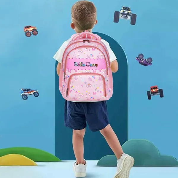 Pink_Polyurethane_Zipper_School_Backpack_For_Girls