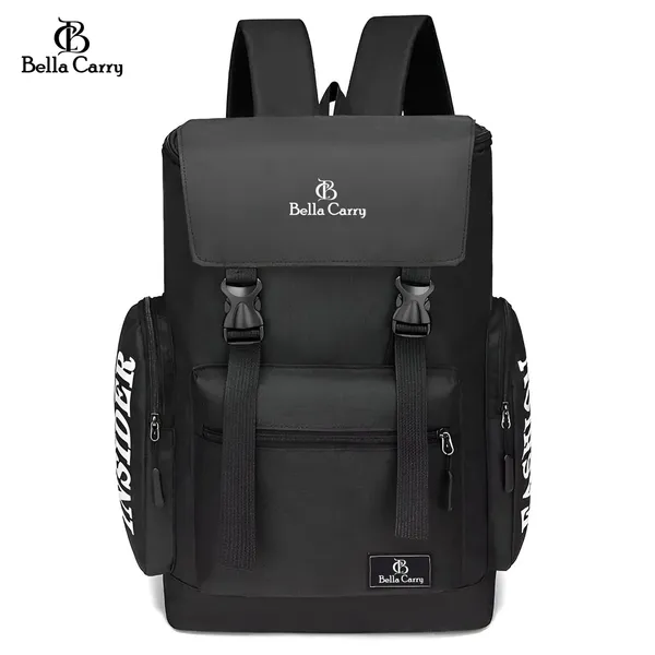 Black_Polyurethane_Zipper_Laptop_Backpack_For_Girls