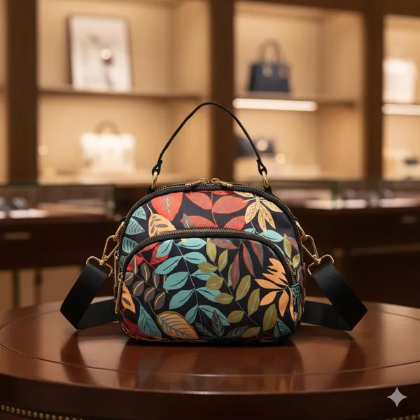 Multicolor_Polyurethane_Zipper_Hand-Carry_Bag_For_Girls