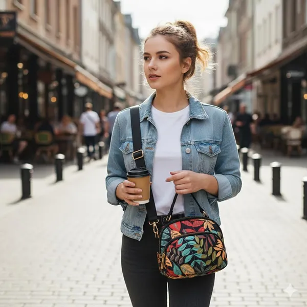 Multicolor_Polyurethane_Zipper_Hand-Carry_Bag_For_Girls