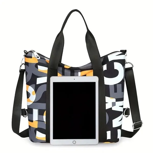 Multicolor_Polyurethane_Zipper_Gym_Duffel_Hand-Carry_Bag_For_Girls